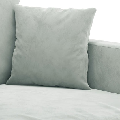 Poltrona Grigio Chiaro 60 cm Velluto | homemem39