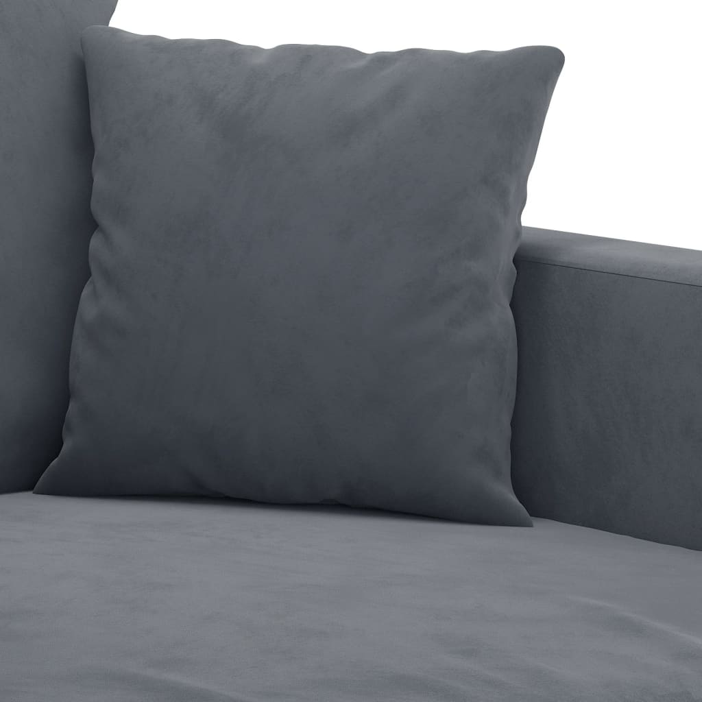 Poltrona Grigio Scuro 60 cm Velluto | homemem39