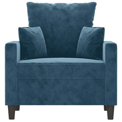 Poltrona Blu 60 cm Velluto | homemem39