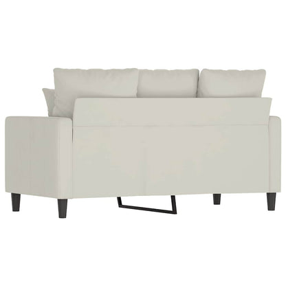 Divano a 2 Posti crema 120 cm in Velluto | homemem39