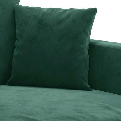 Divano a 2 Posti Verde Scuro 140 cm in Velluto | homemem39