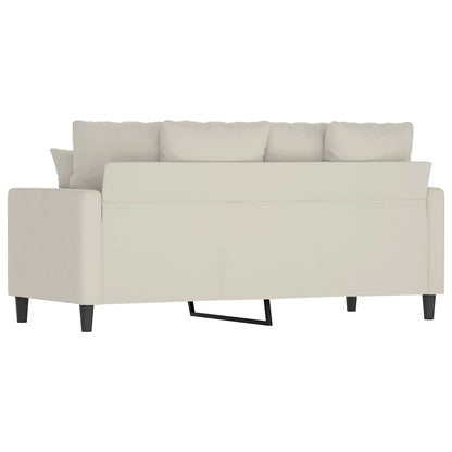 Divano a 2 Posti crema 140 cm in Velluto | homemem39