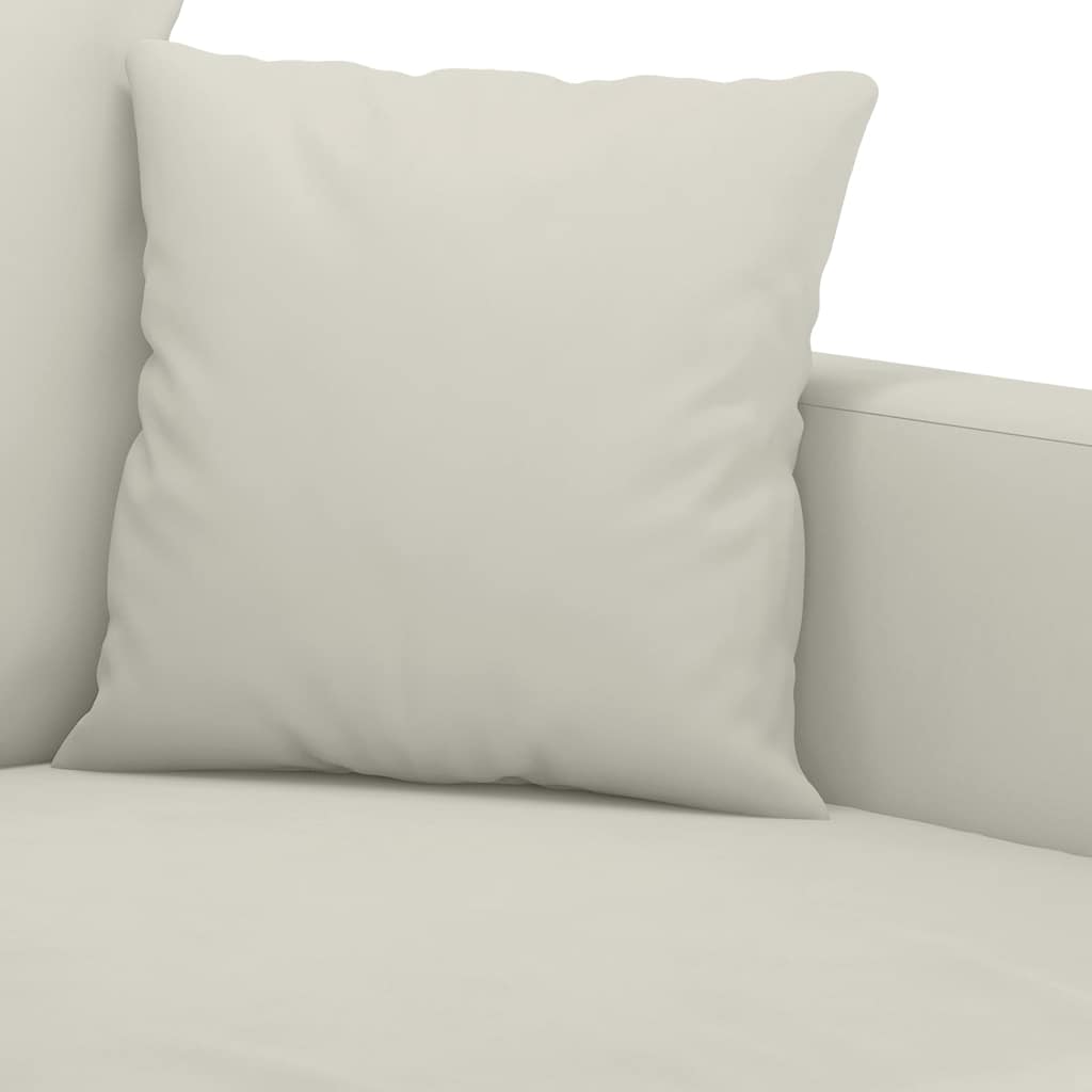Divano a 2 Posti crema 140 cm in Velluto | homemem39