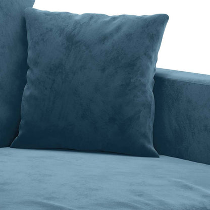 Divano a 2 Posti Blu 140 cm in Velluto | homemem39