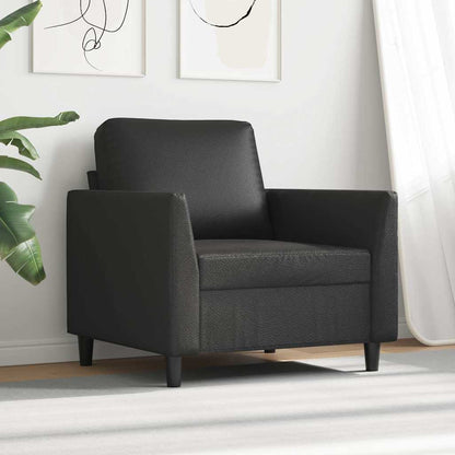 Poltrona Nera 60 cm in Similpelle | homemem39