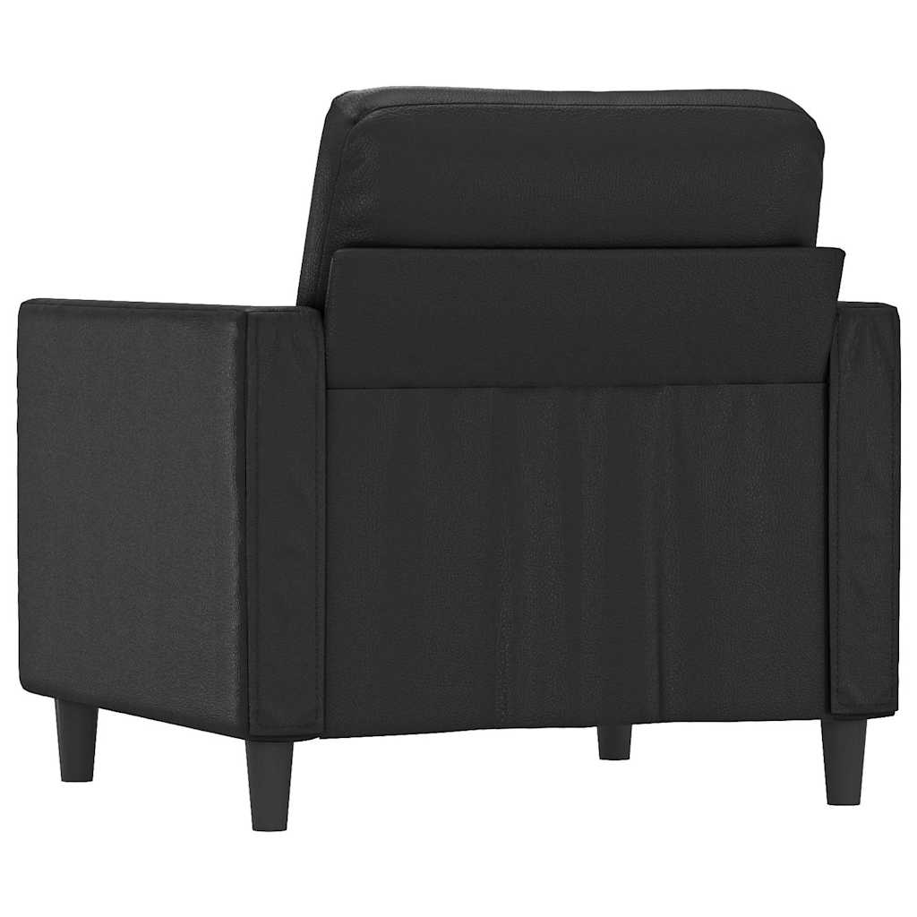 Poltrona Nera 60 cm in Similpelle | homemem39