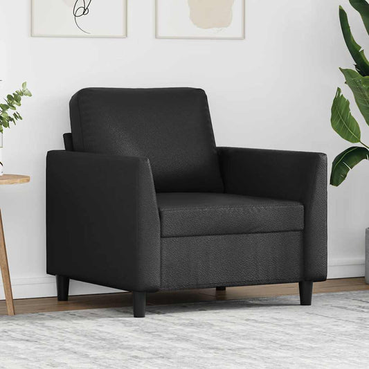 Poltrona Nera 60 cm in Similpelle