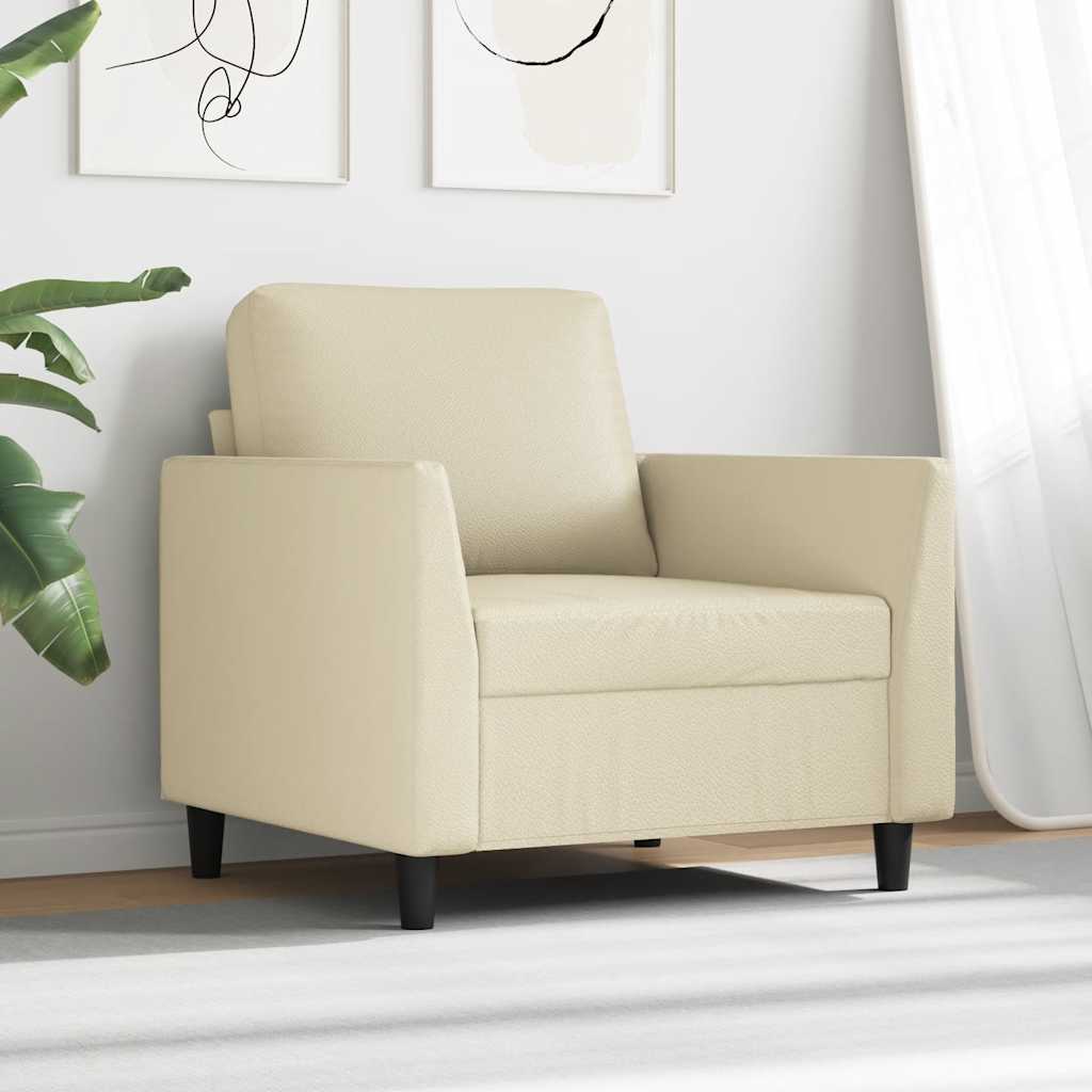 Poltrona Crema 60 cm in Similpelle | homemem39