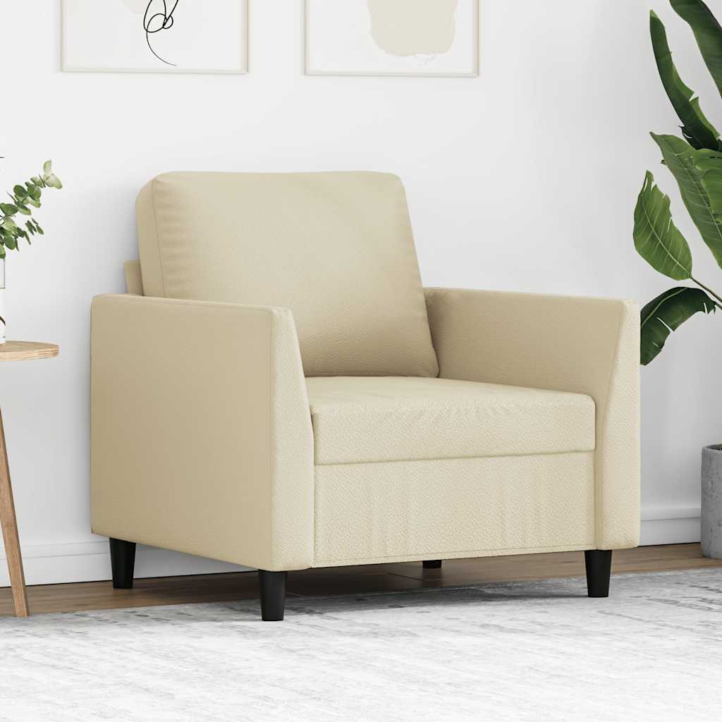 Poltrona Crema 60 cm in Similpelle | homemem39
