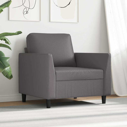 Poltrona Grigia 60 cm in Similpelle | homemem39