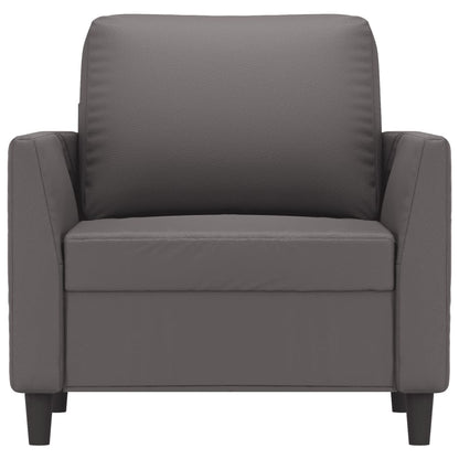 Poltrona Grigia 60 cm in Similpelle - homemem39