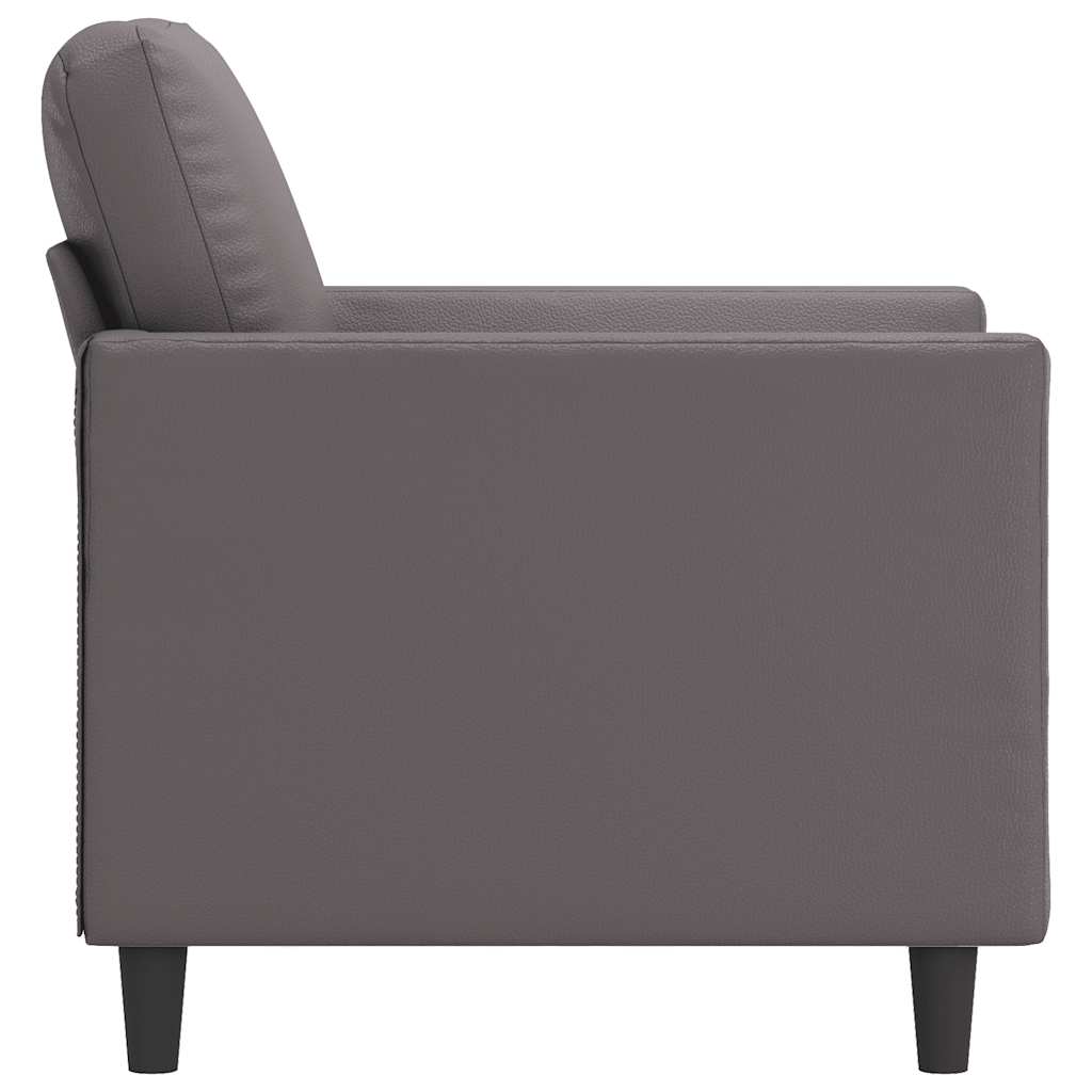 Poltrona Grigia 60 cm in Similpelle | homemem39