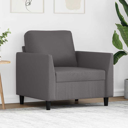 Poltrona Grigia 60 cm in Similpelle | homemem39