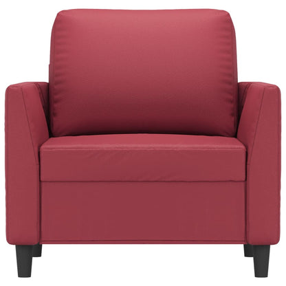 Poltrona Rosso Vino 60 cm in Similpelle - homemem39