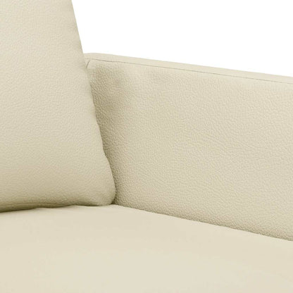 Divano a 2 Posti Crema 120 cm in Similpelle | homemem39