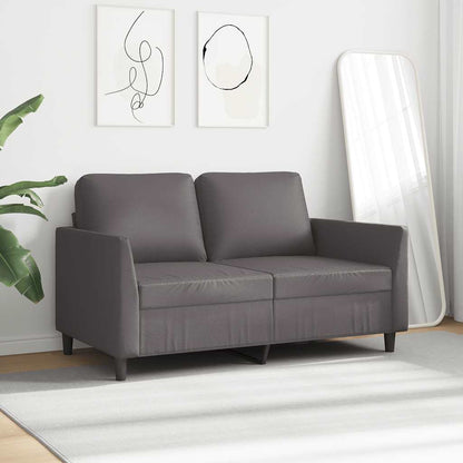 Divano a 2 Posti Grigio 120 cm in Similpelle | homemem39