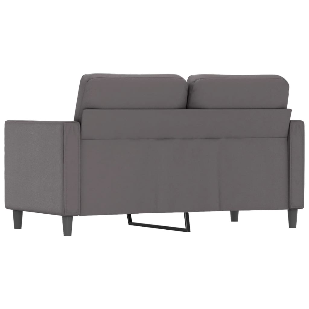 Divano a 2 Posti Grigio 120 cm in Similpelle - homemem39