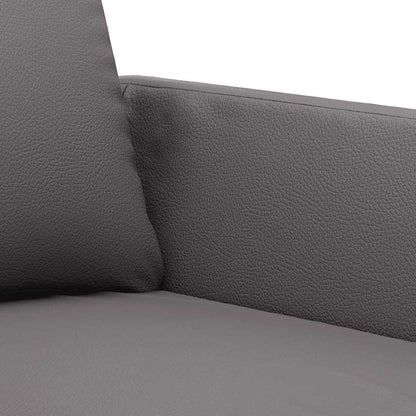Divano a 2 Posti Grigio 120 cm in Similpelle | homemem39