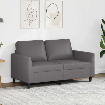 Divano a 2 Posti Grigio 120 cm in Similpelle
