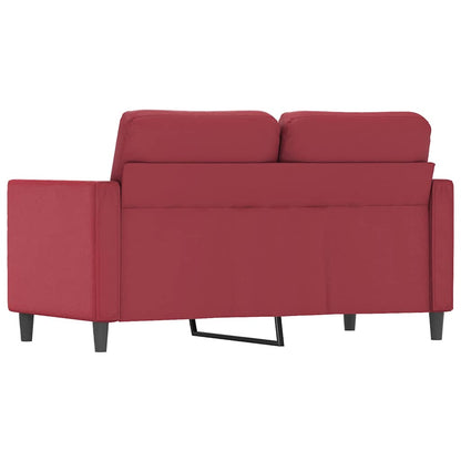 Divano a 2 Posti Rosso Vino 120 cm in Similpelle | homemem39