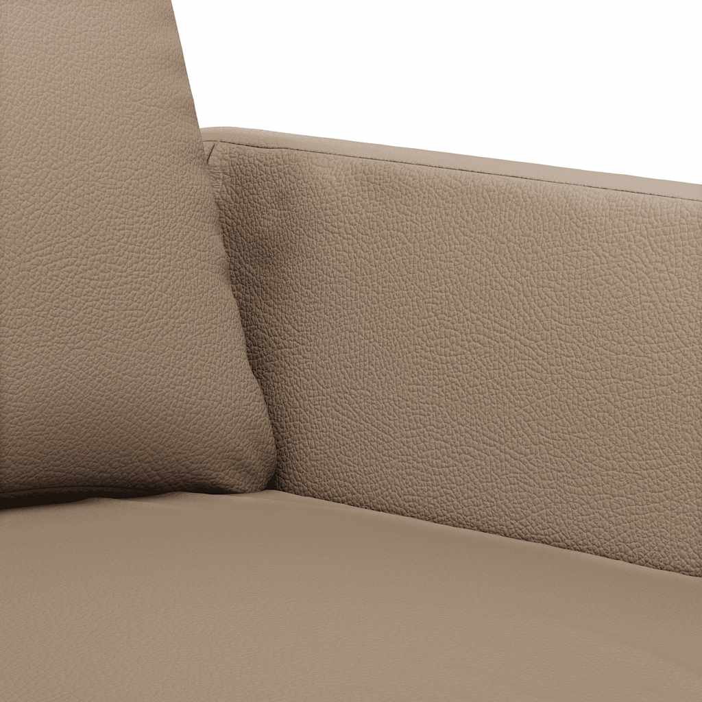 Divano a 2 Posti Cappuccino 140 cm in Similpelle | homemem39