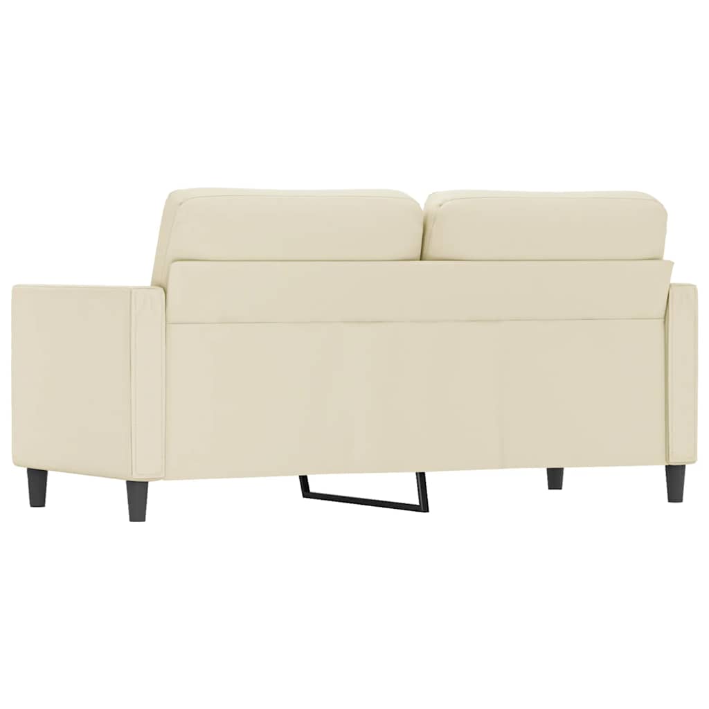 Divano a 2 Posti Crema 140 cm in Similpelle | homemem39