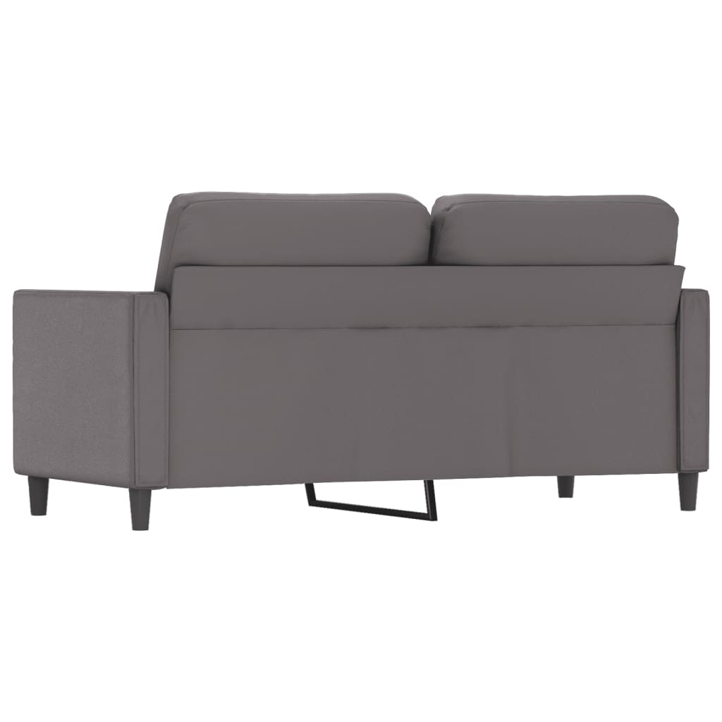 Divano a 2 Posti Grigio 140 cm in Similpelle - homemem39