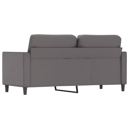 Divano a 2 Posti Grigio 140 cm in Similpelle - homemem39