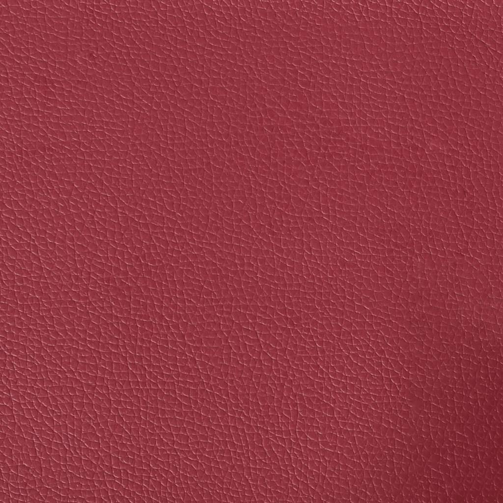 Divano a 2 Posti Rosso Vino 140 cm in Similpelle | homemem39