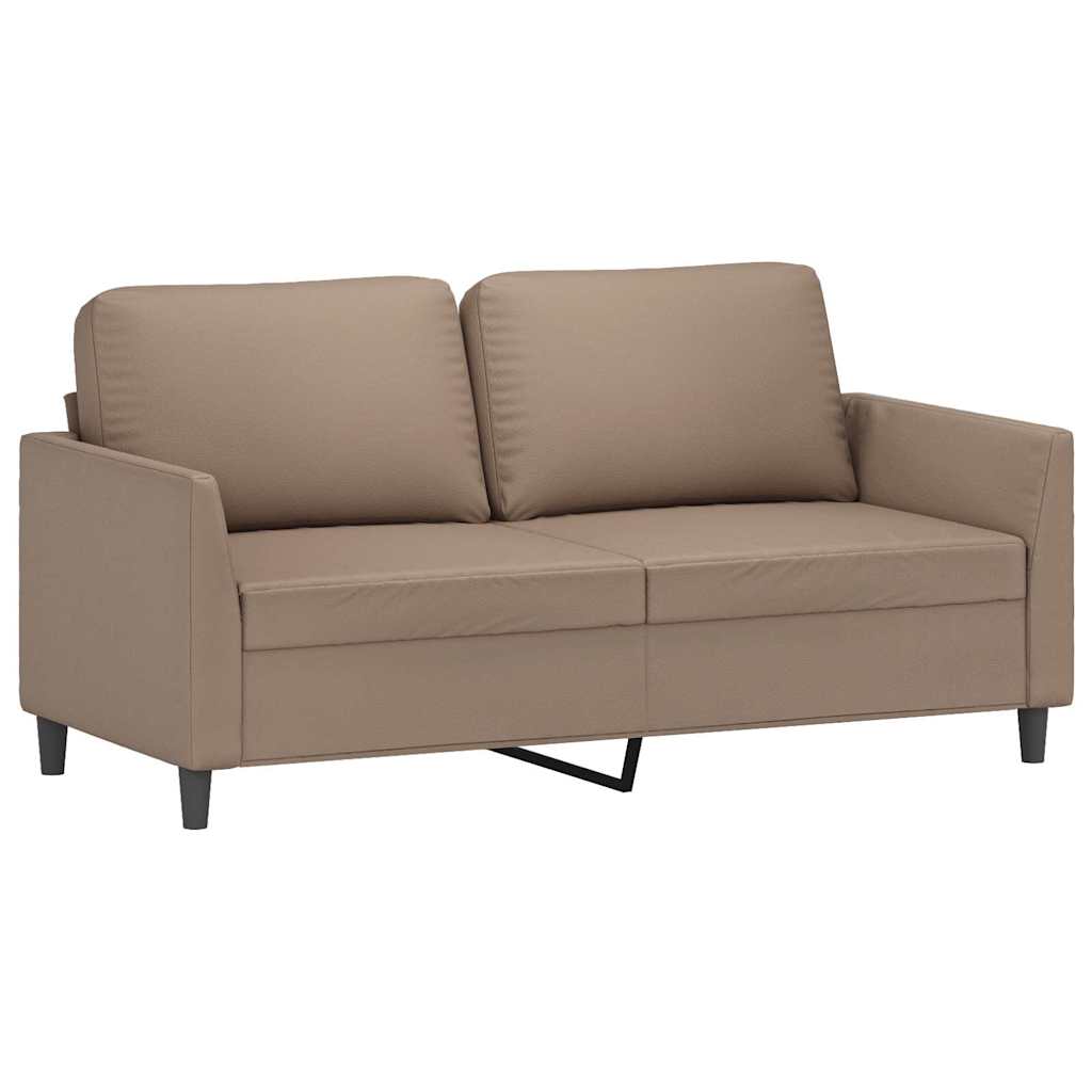 Divano a 2 Posti Cappuccino 140 cm in Similpelle | homemem39