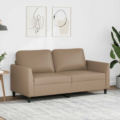 Divano a 2 Posti Cappuccino 140 cm in Similpelle | homemem39