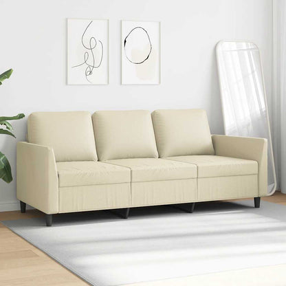 Divano a 3 Posti Crema 180 cm in Similpelle | homemem39