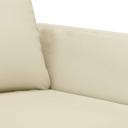 Divano a 3 Posti Crema 180 cm in Similpelle | homemem39