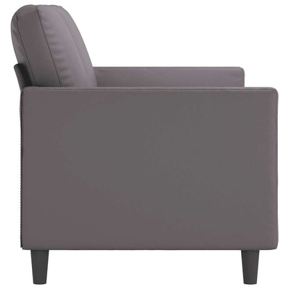Divano a 3 Posti Grigio 180 cm in Similpelle | homemem39