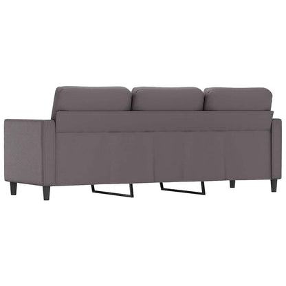 Divano a 3 Posti Grigio 180 cm in Similpelle | homemem39