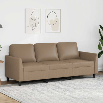 Divano a 3 Posti Cappuccino 180 cm in Similpelle | homemem39