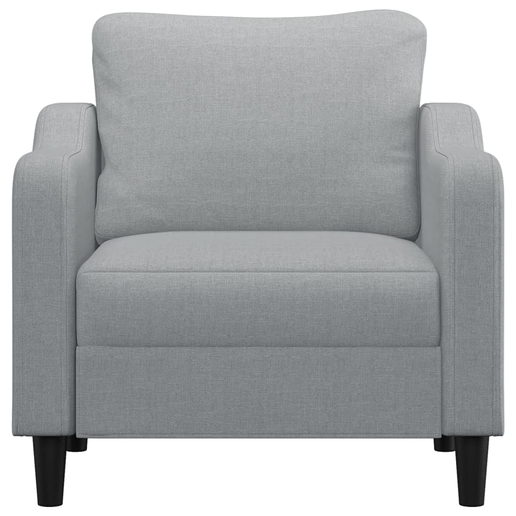 Poltrona Grigio Chiaro 60 cm in Tessuto | homemem39