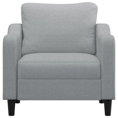 Poltrona Grigio Chiaro 60 cm in Tessuto | homemem39
