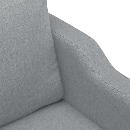 Poltrona Grigio Chiaro 60 cm in Tessuto | homemem39