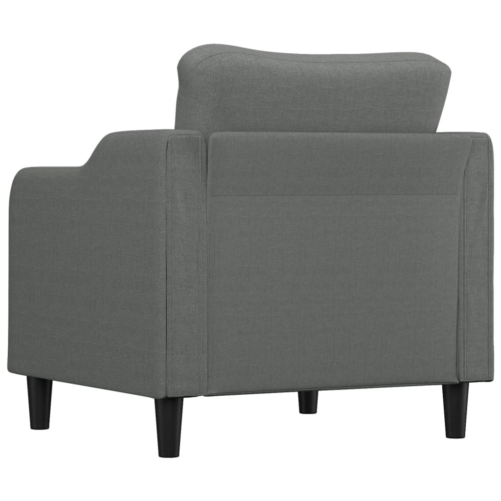 Poltrona Grigio Scuro 60 cm in Tessuto | homemem39