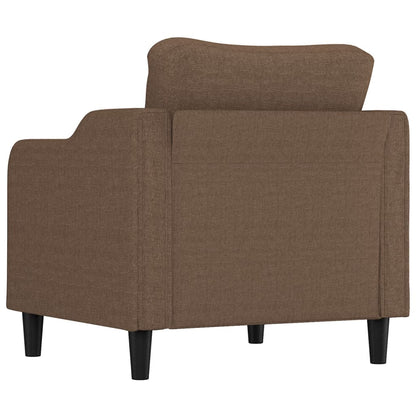 Poltrona Marrone 60 cm in Tessuto | homemem39