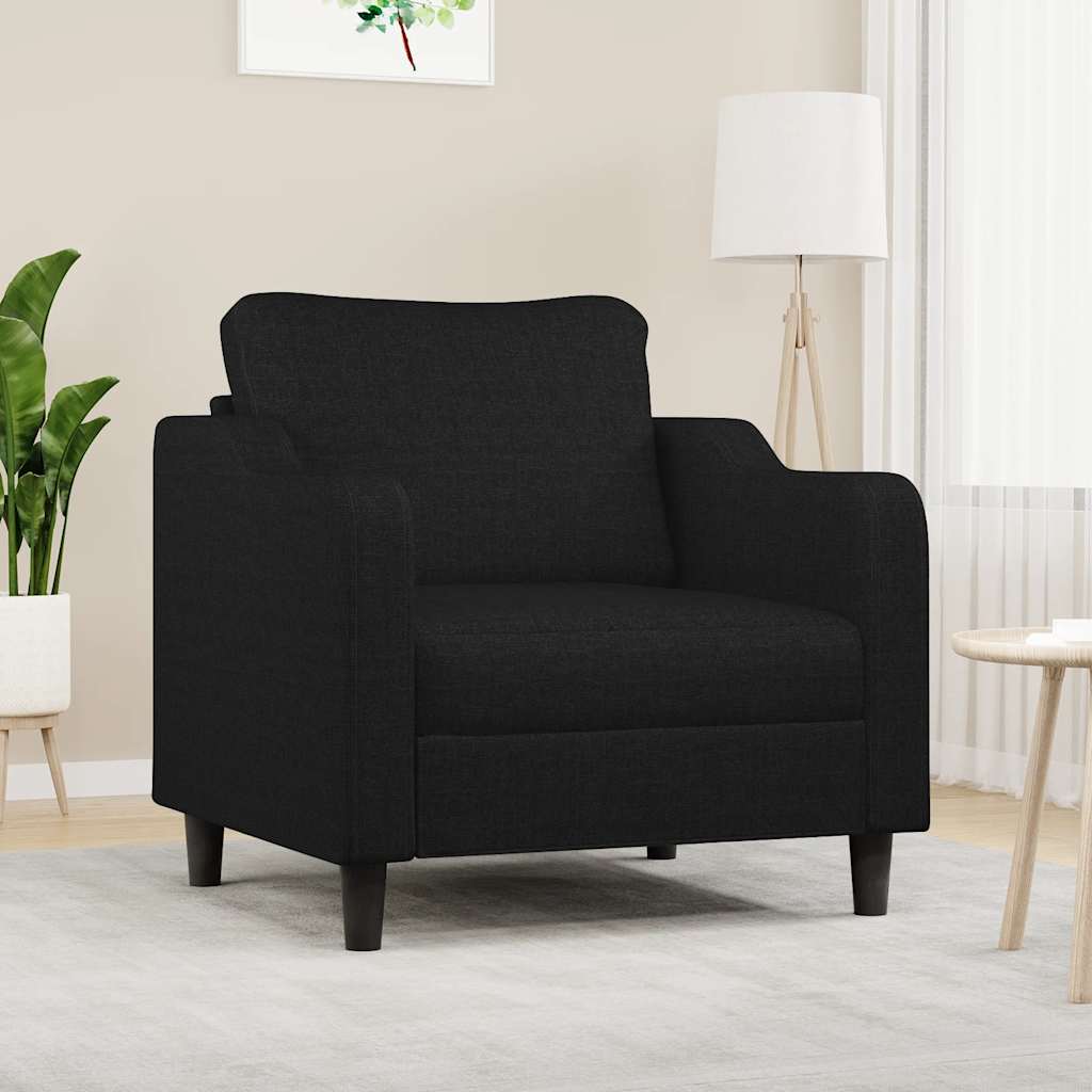 Poltrona Nera 60 cm in Tessuto | homemem39