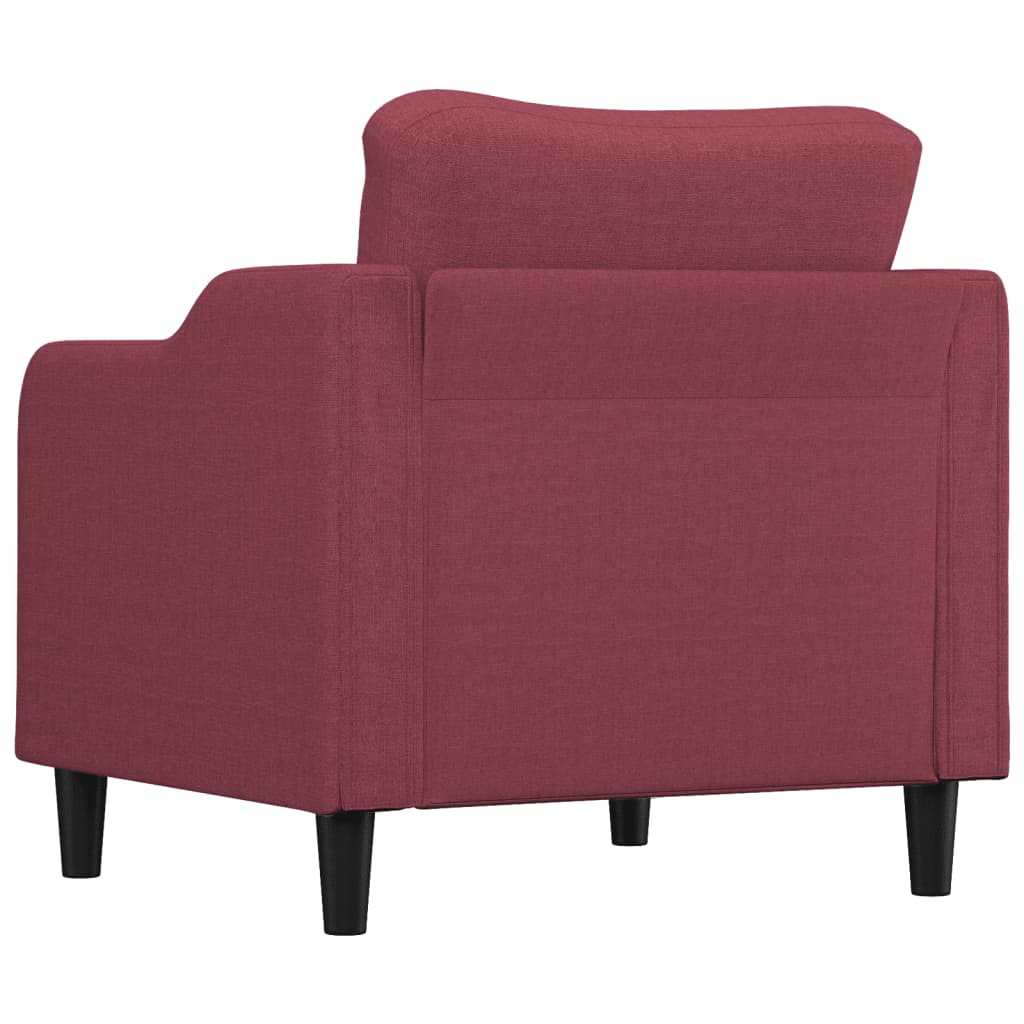 Poltrona Rosso Vino 60 cm in Tessuto | homemem39