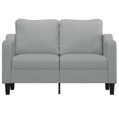 Divano a 2 Posti Grigio Chiaro 120 cm in Tessuto - homemem39