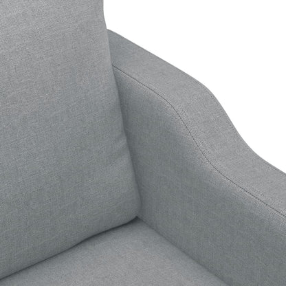 Divano a 2 Posti Grigio Chiaro 120 cm in Tessuto - homemem39