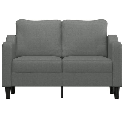 Divano a 2 Posti Grigio Scuro 120 cm in Tessuto | homemem39