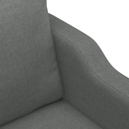 Divano a 2 Posti Grigio Scuro 120 cm in Tessuto | homemem39