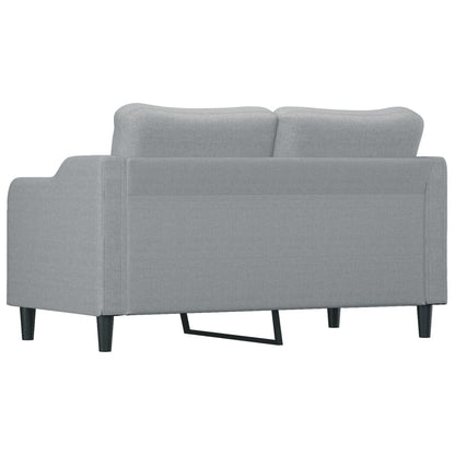 Divano a 2 Posti Grigio Chiaro 140 cm in Tessuto - homemem39