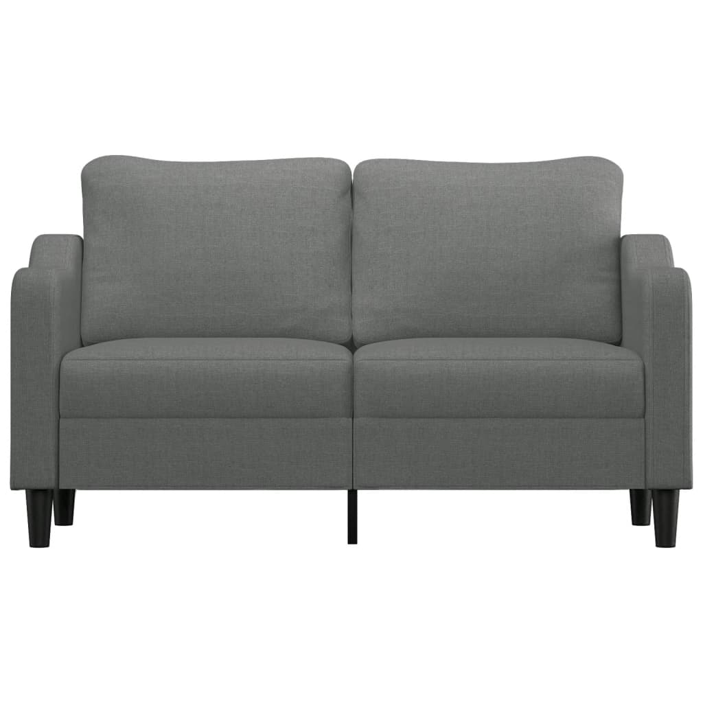 Divano a 2 Posti Grigio Scuro 140 cm in Tessuto - homemem39