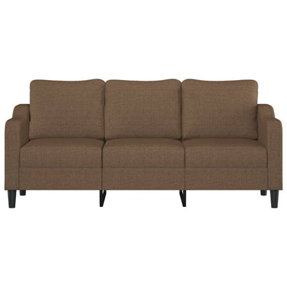 Divano a 3 Posti Marrone 180 cm in Tessuto - homemem39